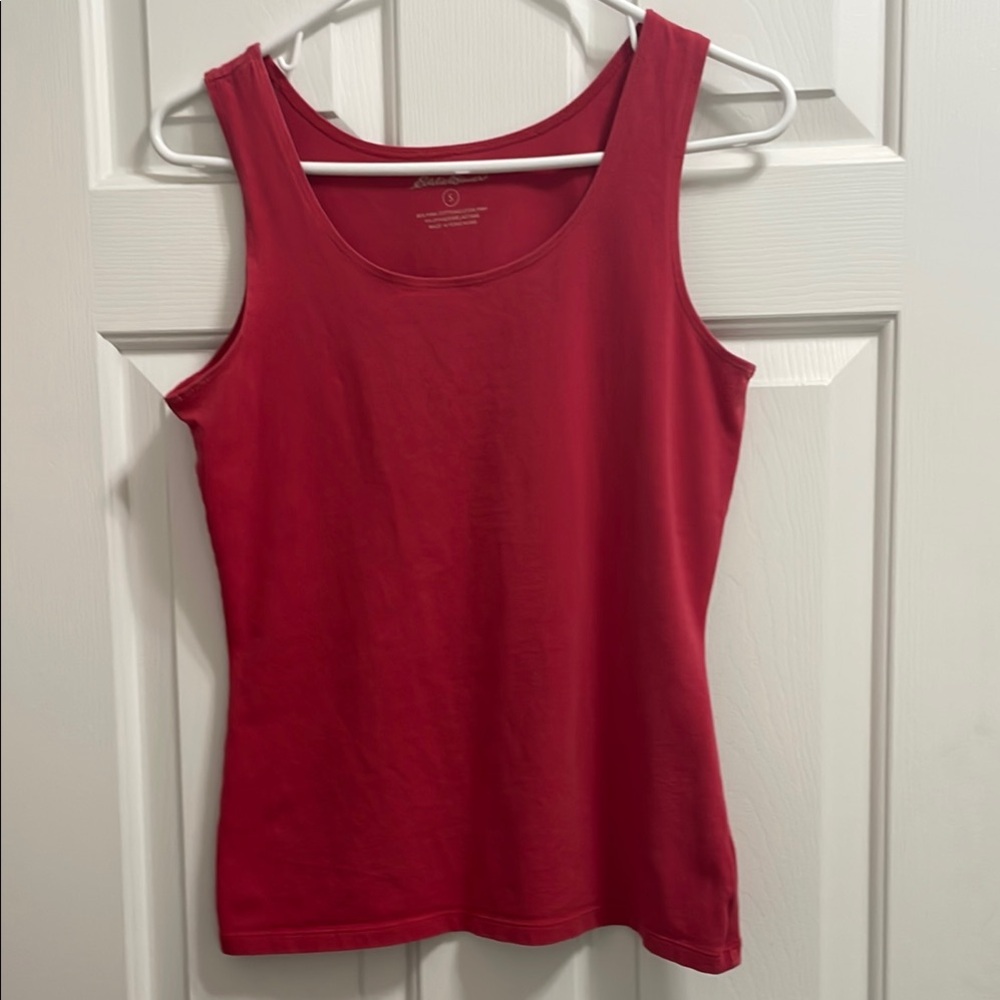 Eddie Bauer Women's Red Smooth Knit Tank Top